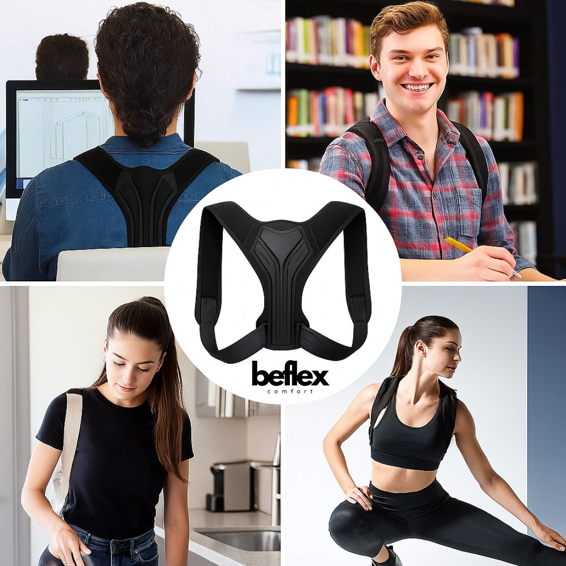 BackFlex Pro- חגורת תמיכה לגב מבית ביפלקס