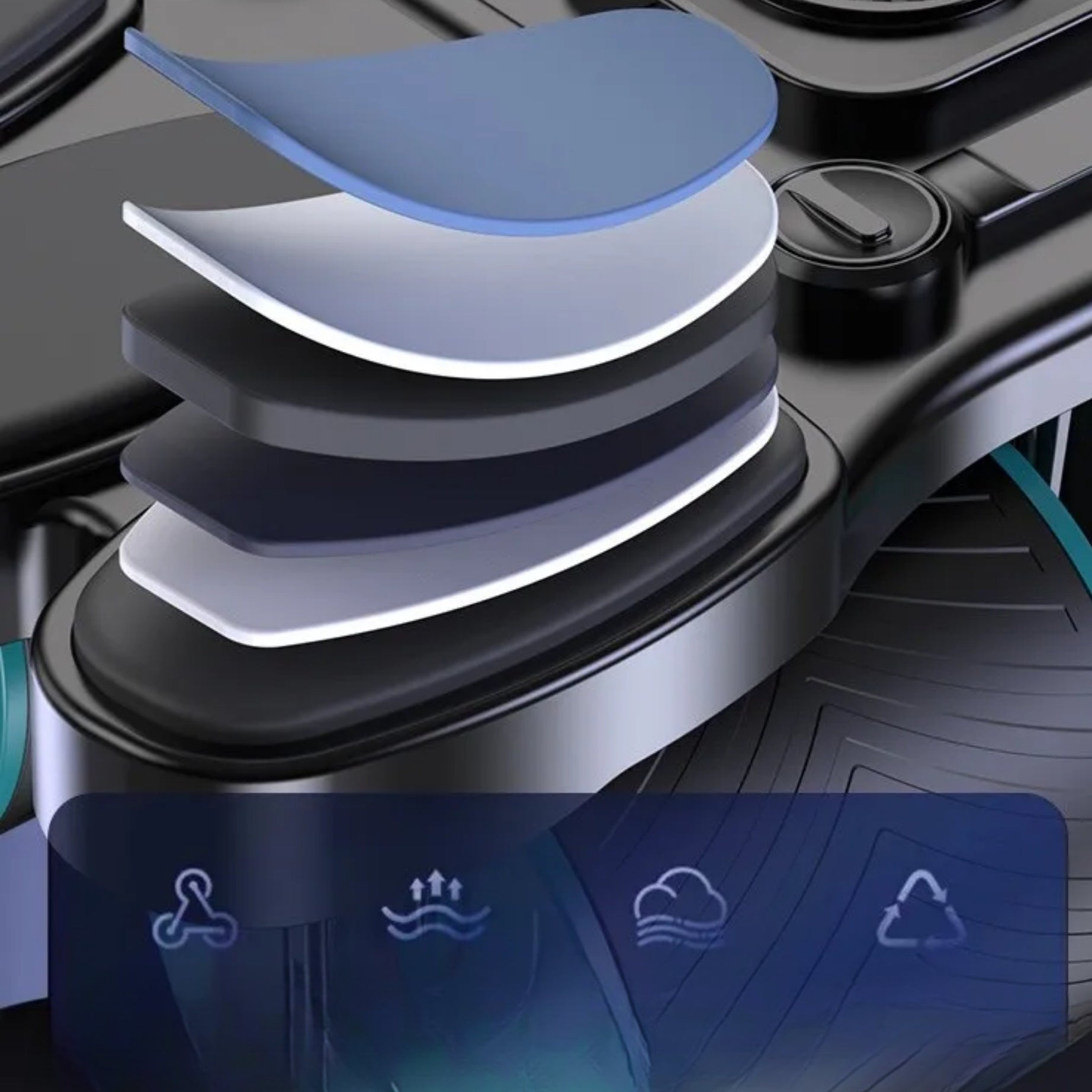 FlexCore Pro – גלגל בטן אוטומטי לחיזוק שרירי הליבה