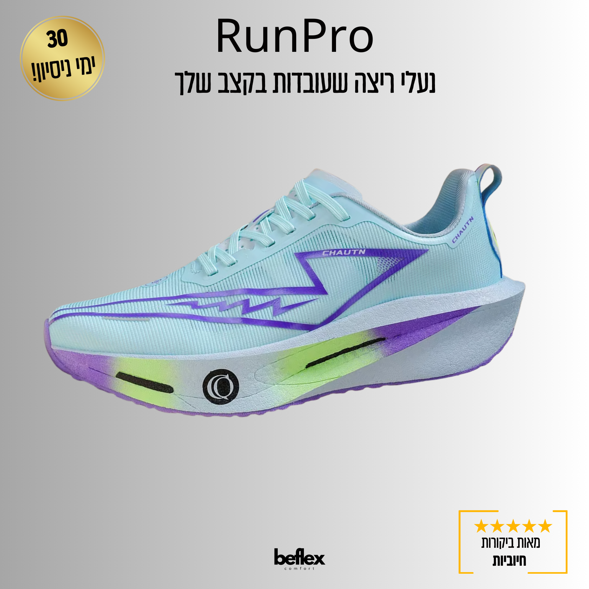 RunPro - נעלי ריצה שעובדות בקצב שלך