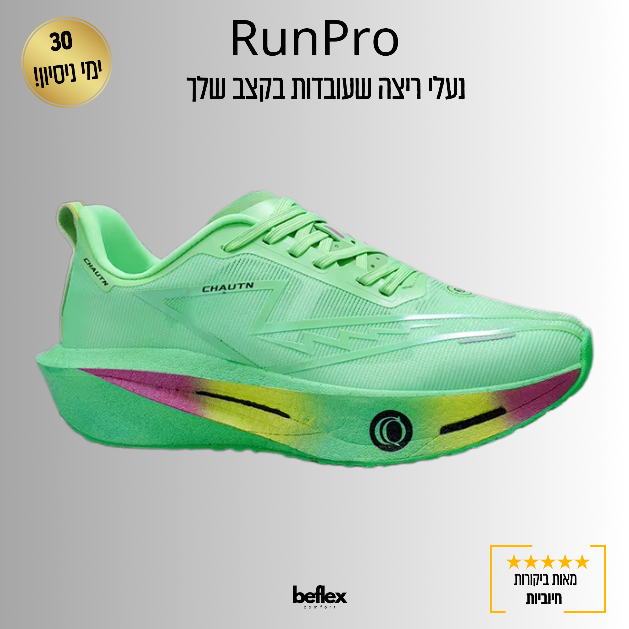 RunPro - נעלי ריצה שעובדות בקצב שלך